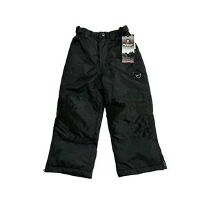 Protection System Kids Ski Snow Pants Black Water Resistant Wind Resistant 4 NWT